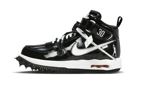 后跟外侧绣有 Rasheed Wallace 标志性的后仰跳投剪影标志 哪种潮牌品牌（Off-White x Nike Air Force 1 Mid「SHEED」联名鞋款释出）