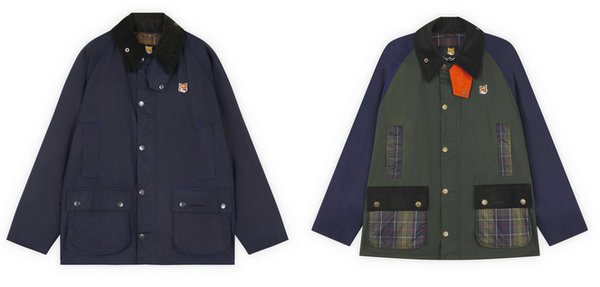 双方重新演绎了 Barbour 的英国传统与 Maison Kitsuné 的时尚美学：Maison Kitsuné 标志性的狐狸 Logo 元素遍布系列中的防水夹克、毛衣和渔夫帽等单品的同时 喜爱潮牌有哪些（Maison Kitsuné x Barbour 全新合作系列发布）